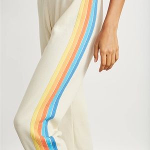 Aviator nation 5 stripe sweatpants